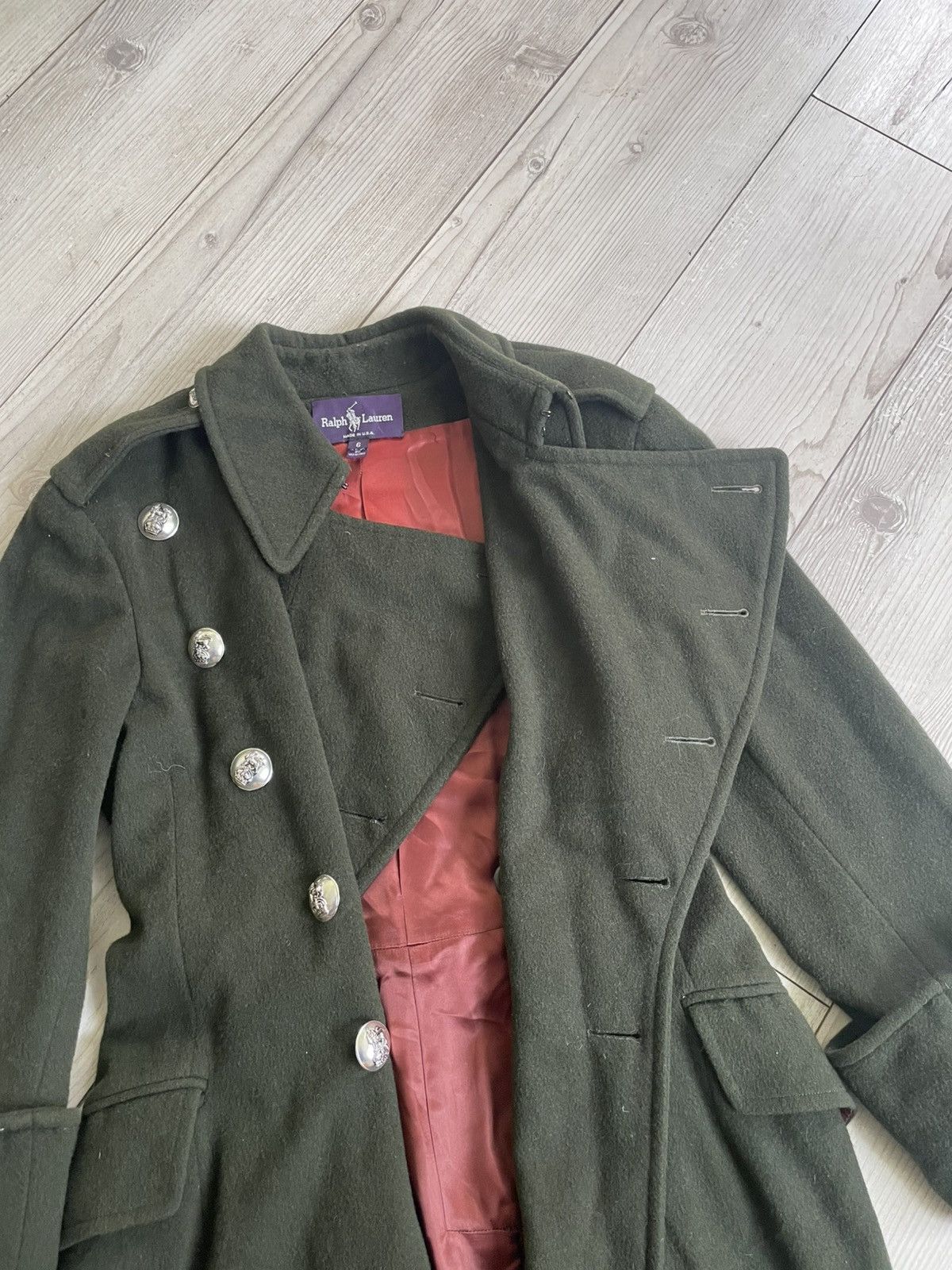 Ralph Lauren Purple Label Polo Ralph Lauren Purple Label Military Coat Made in USA Size M / US 6-8 / IT 42-44 - 8 Thumbnail