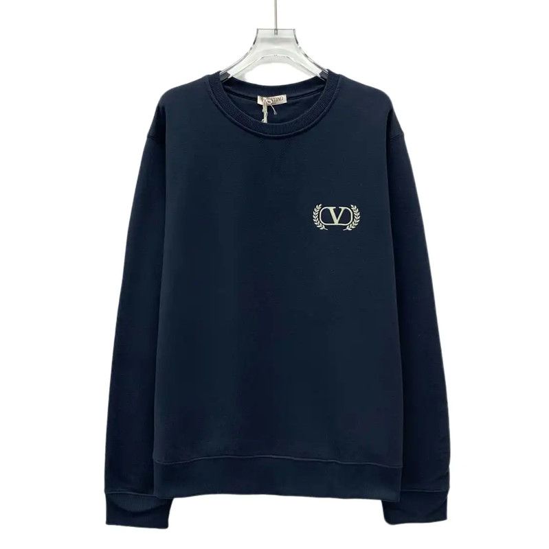 Valentino Valentino Blue Cotton Men's Sweatshirt 0089 Size US M / EU 48-50 / 2 - 1 Thumbnail