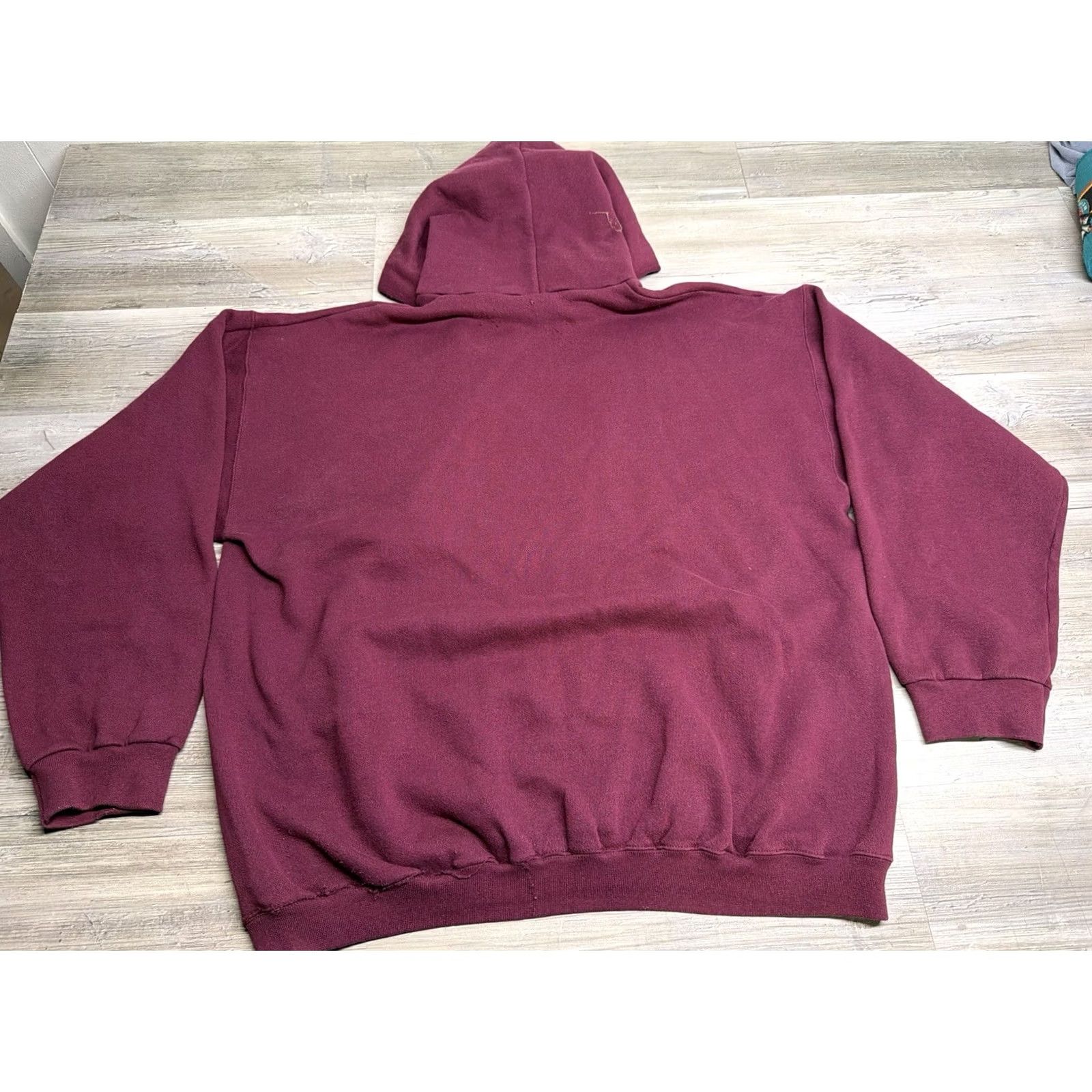 Vintage Vintage Discus Athletic Hoodie Mens 2XL Red 90s USA Made Hooded Pullover Sweatshirt Size US XXL / EU 58 / 5 - 2 Thumbnail