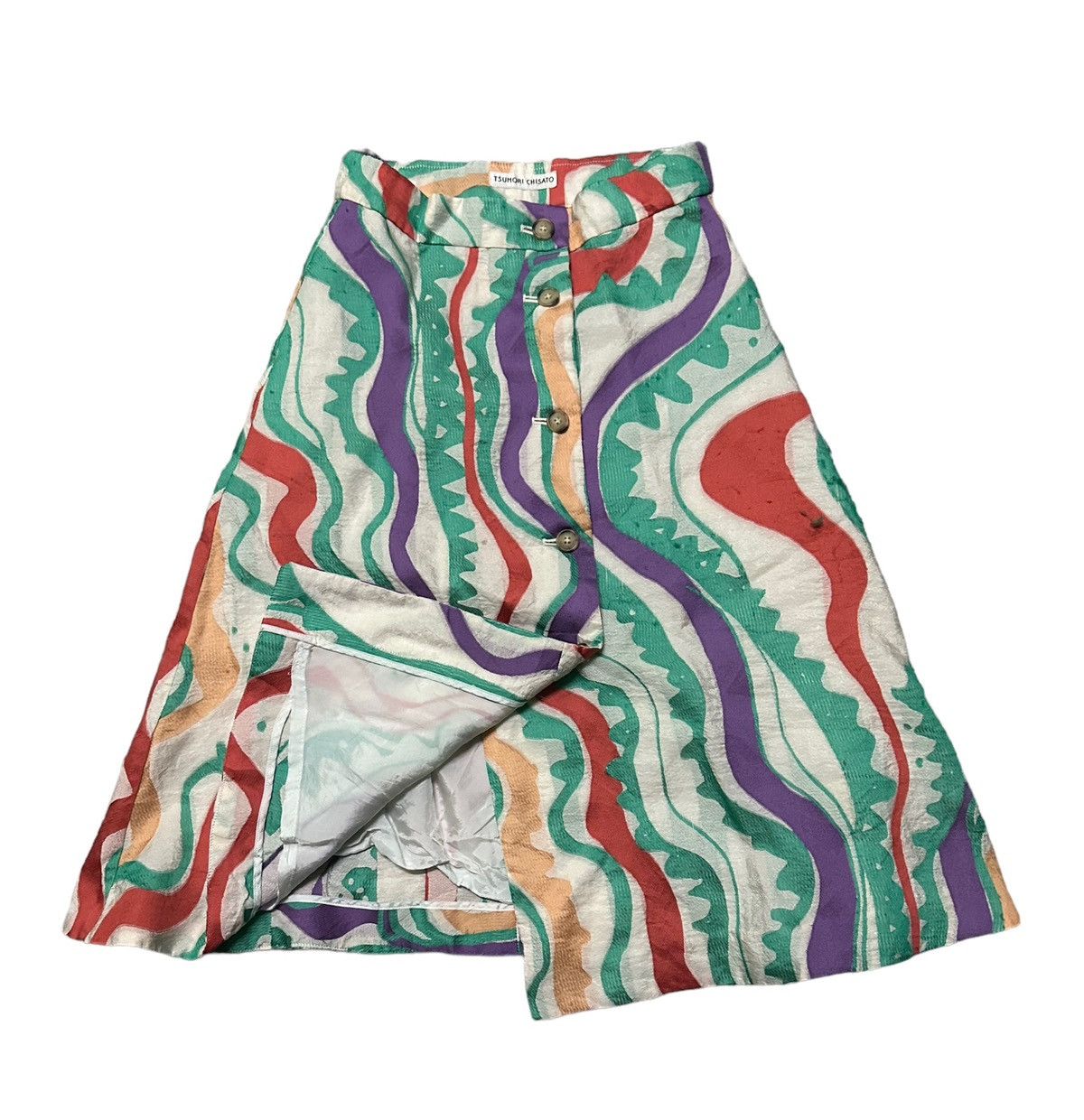 Tsumori Chisato Tsumori Chisato multicolor pucci button up skirt Size 24" / US 00 / IT 34 - 5 Thumbnail