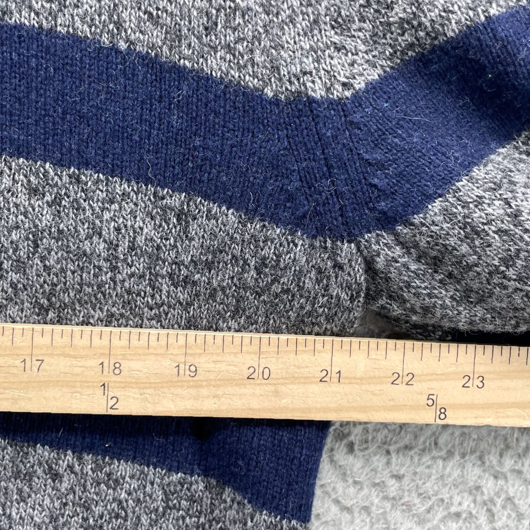 Brooks Brothers Brooks Brothers Wool Blend Sweater Men's XL Navy Stripe Academia Preppy Size US XL / EU 56 / 4 - 4 Thumbnail