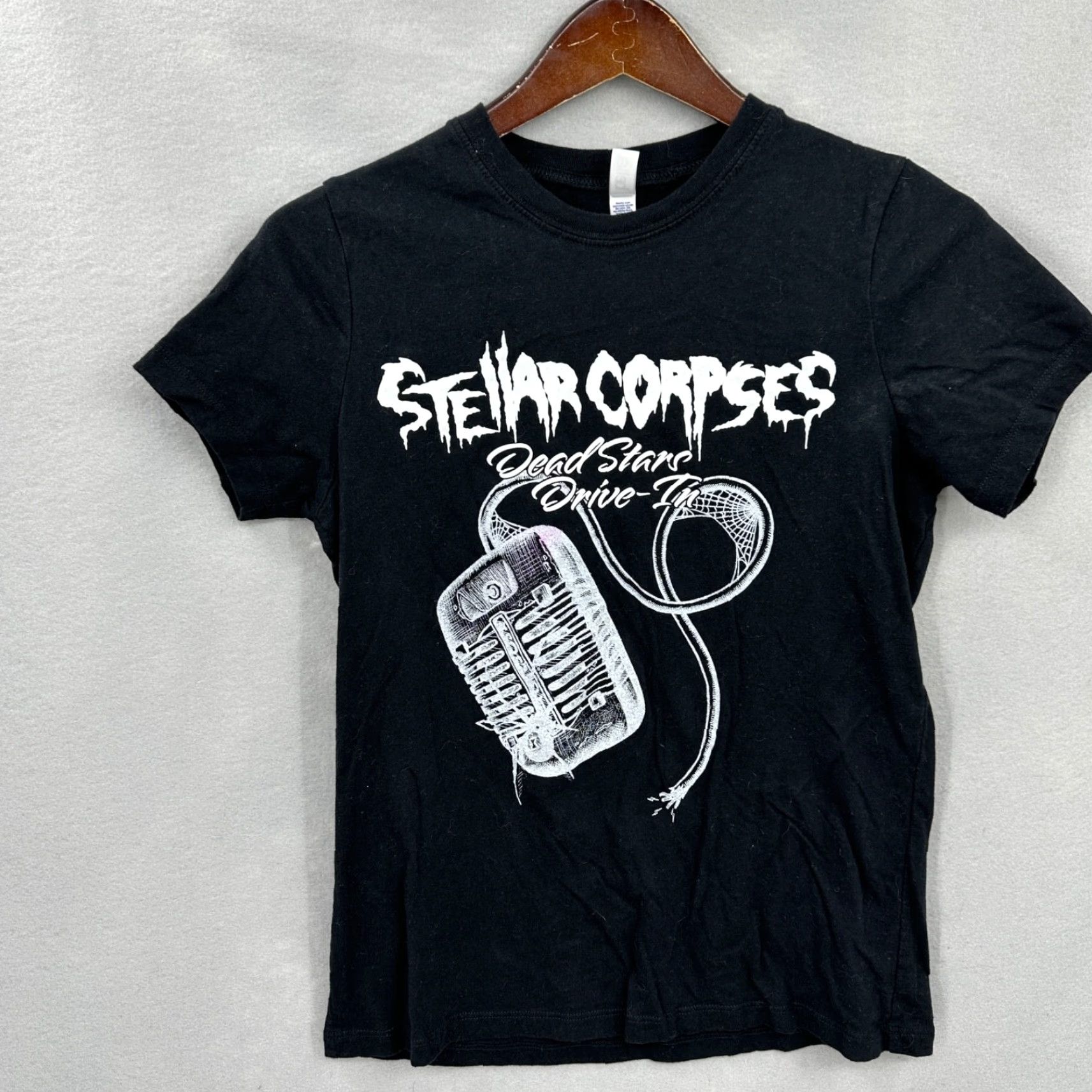 Hanes Stellar Corpses Shirt Womens M Psychobilly Horror Punk Rock Band Goth Drive In Size M / US 6-8 / IT 42-44 - 3 Thumbnail