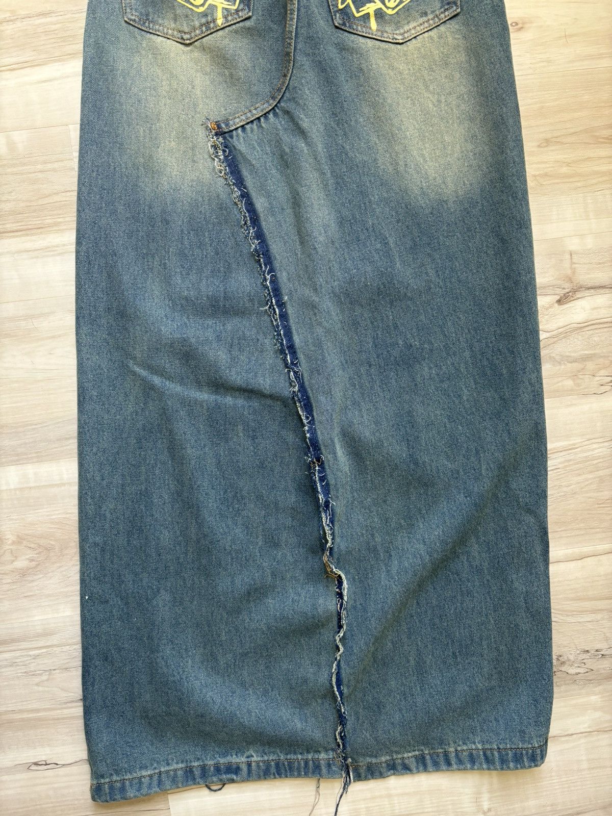 Other Reworked Floor-length Denim skirt Size 26" / US 2 / IT 38 - 7 Thumbnail