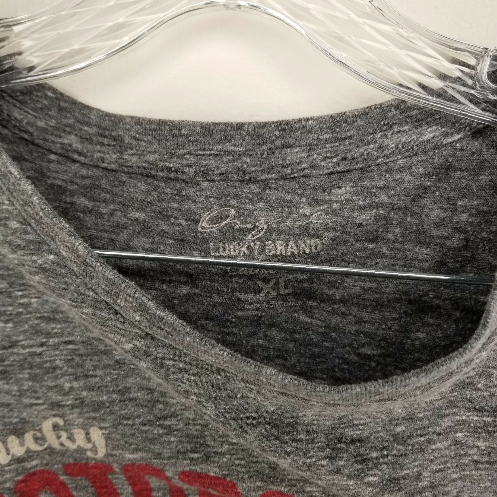 Lucky Brand Lucky Brand T-Shirt Adult XL Gray Motorcycles Sturgis SD Mens Size US XL / EU 56 / 4 - 4 Thumbnail