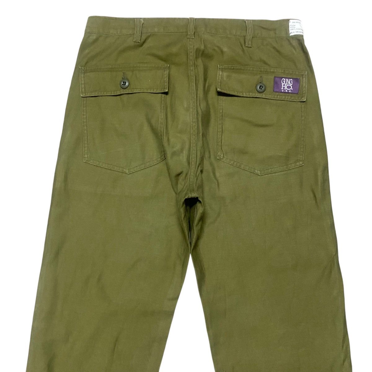 Japanese Brand Gung Ho Sateen Military Fatigue Pants Size US 33 - 9 Thumbnail