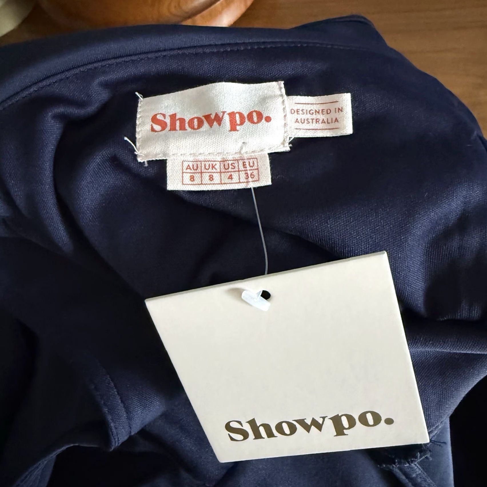Vintage Showpo Off The Shoulder Romper Shorts Navy Blue 4 XS Women One-Piece Zipper Sleeveless Casual Formal Party/Cocktail Romper Size 27" / US 4 / IT 40 - 4 Thumbnail