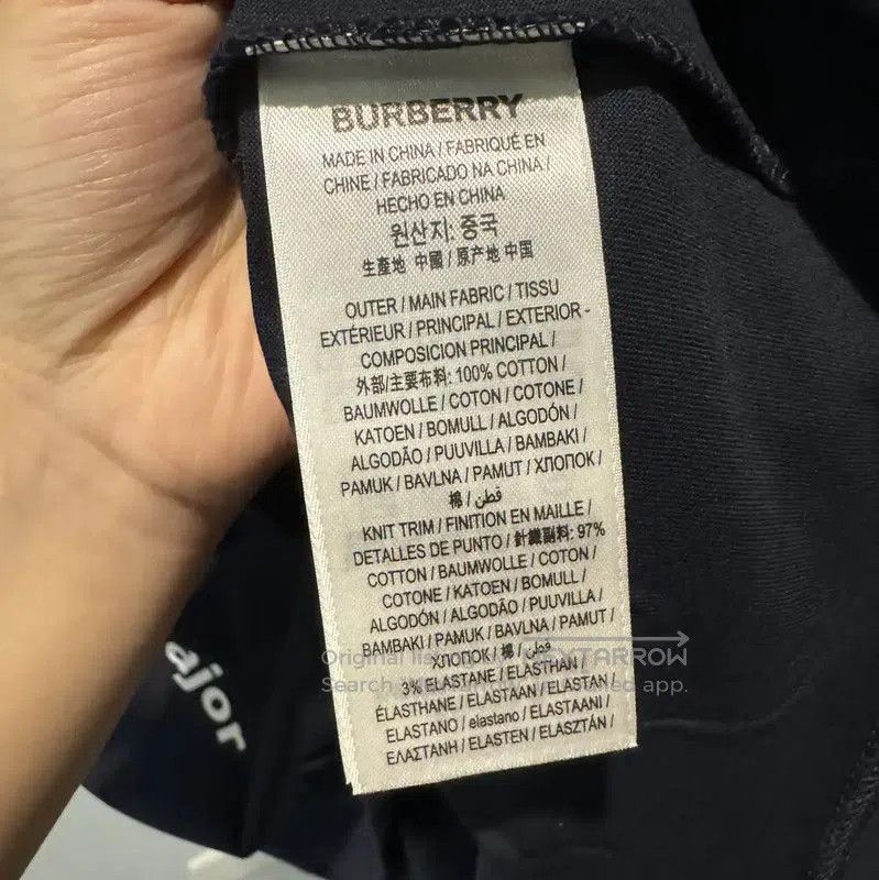 Burberry Burberry Women's Deep Blue Cotton T-Shirt. Size XS / US 0-2 / IT 36-38 - 5 Thumbnail