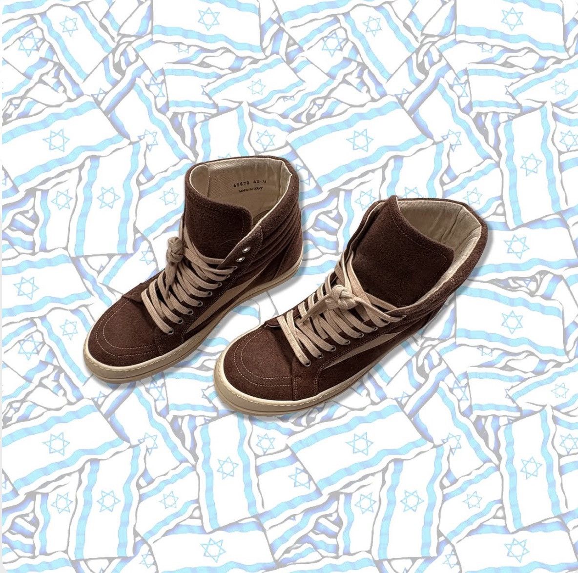 Rick Owens Rick Owens Brown Hi-Top Vans Size US 10 / EU 43 - 2 Thumbnail