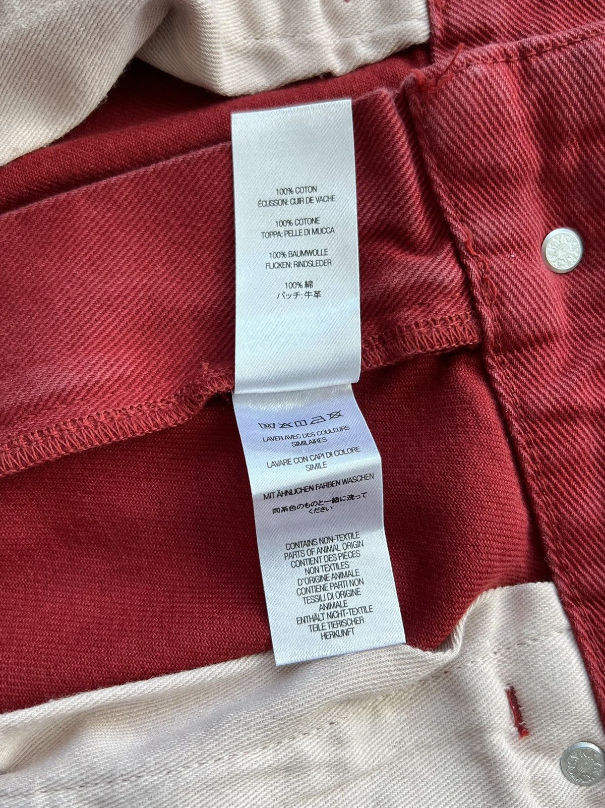 Supreme Supreme 2-Tone Paneled Denim Jeans “Red” 36 Size US 36 / EU 52 - 9 Thumbnail