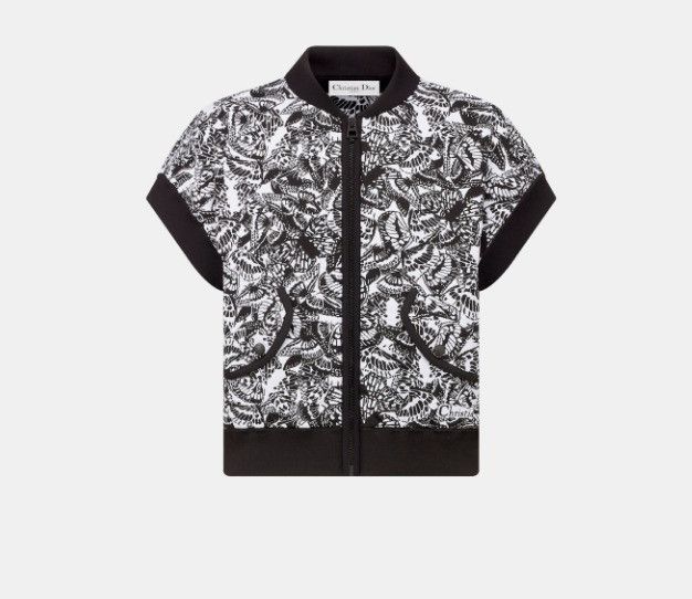 o1w1db10225 414G19 Vest in Black & White