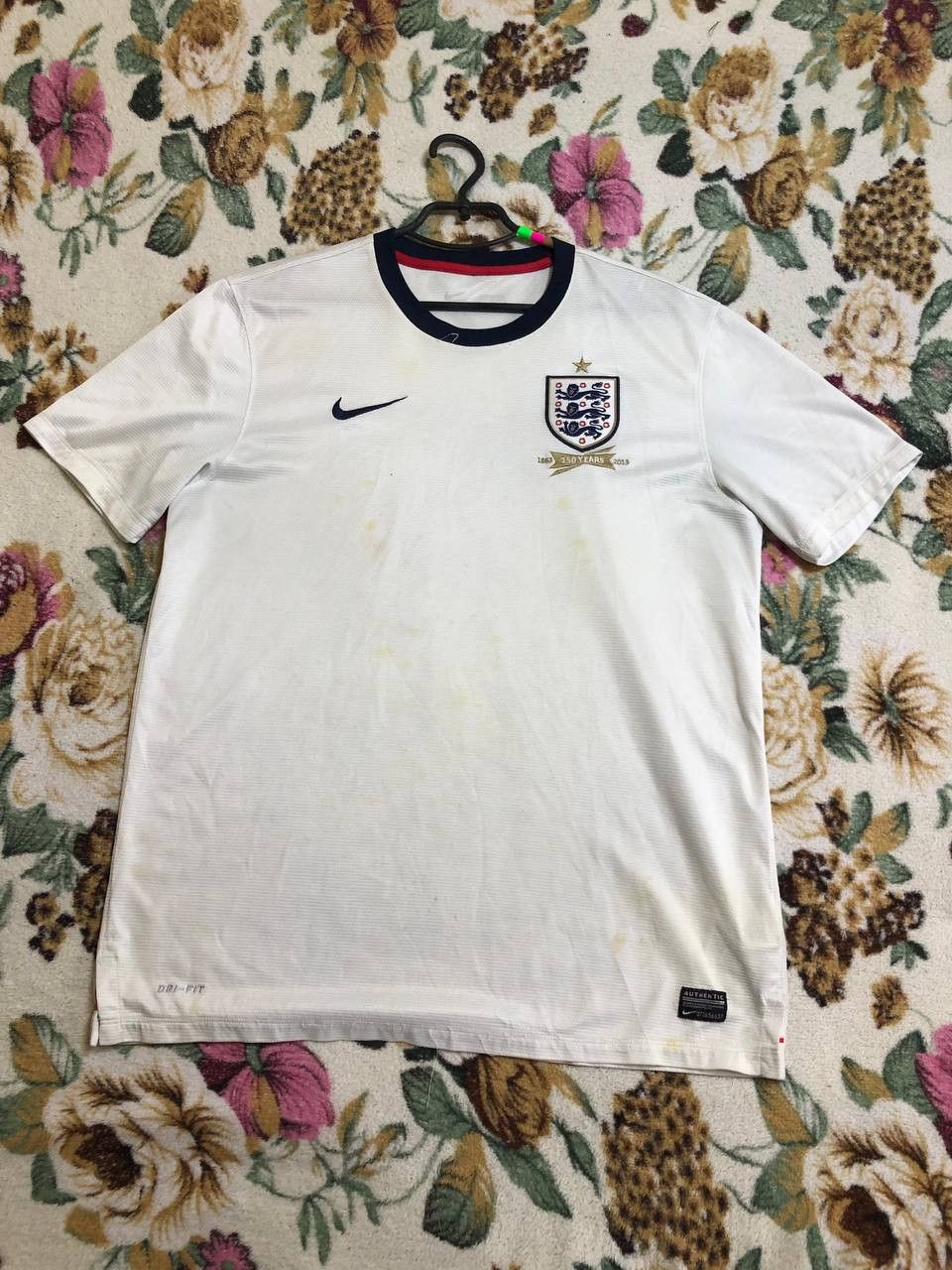 Nike ENGLAND 2012 2014 HOME SHIRT FOOTBALL SOCCER JERSEY NIKE Size US L / EU 52-54 / 3 - 1 Thumbnail