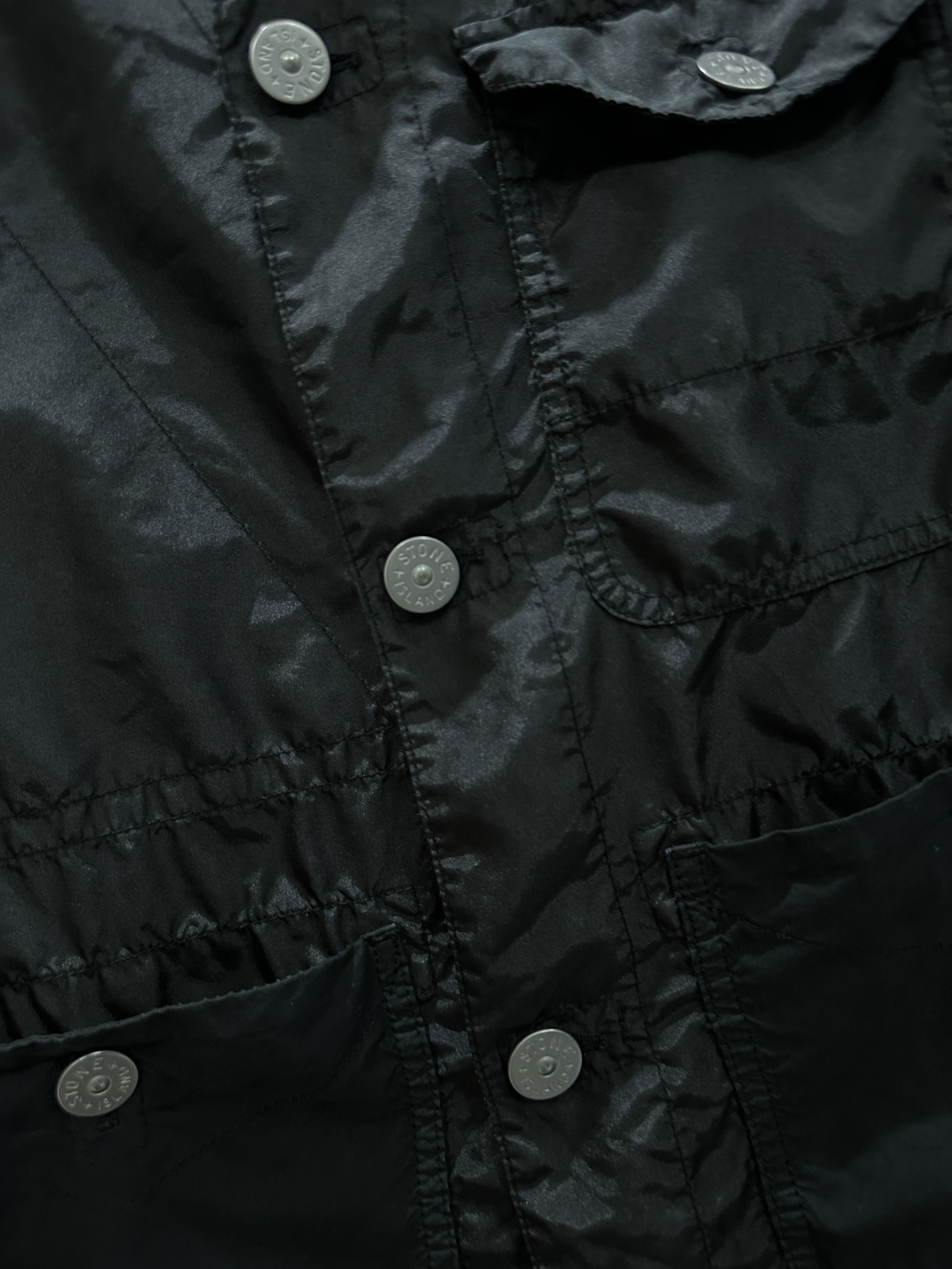Stone Island STONE ISLAND BLACK GARMENT DYED VEST Size US L / EU 52-54 / 3 - 3 Thumbnail