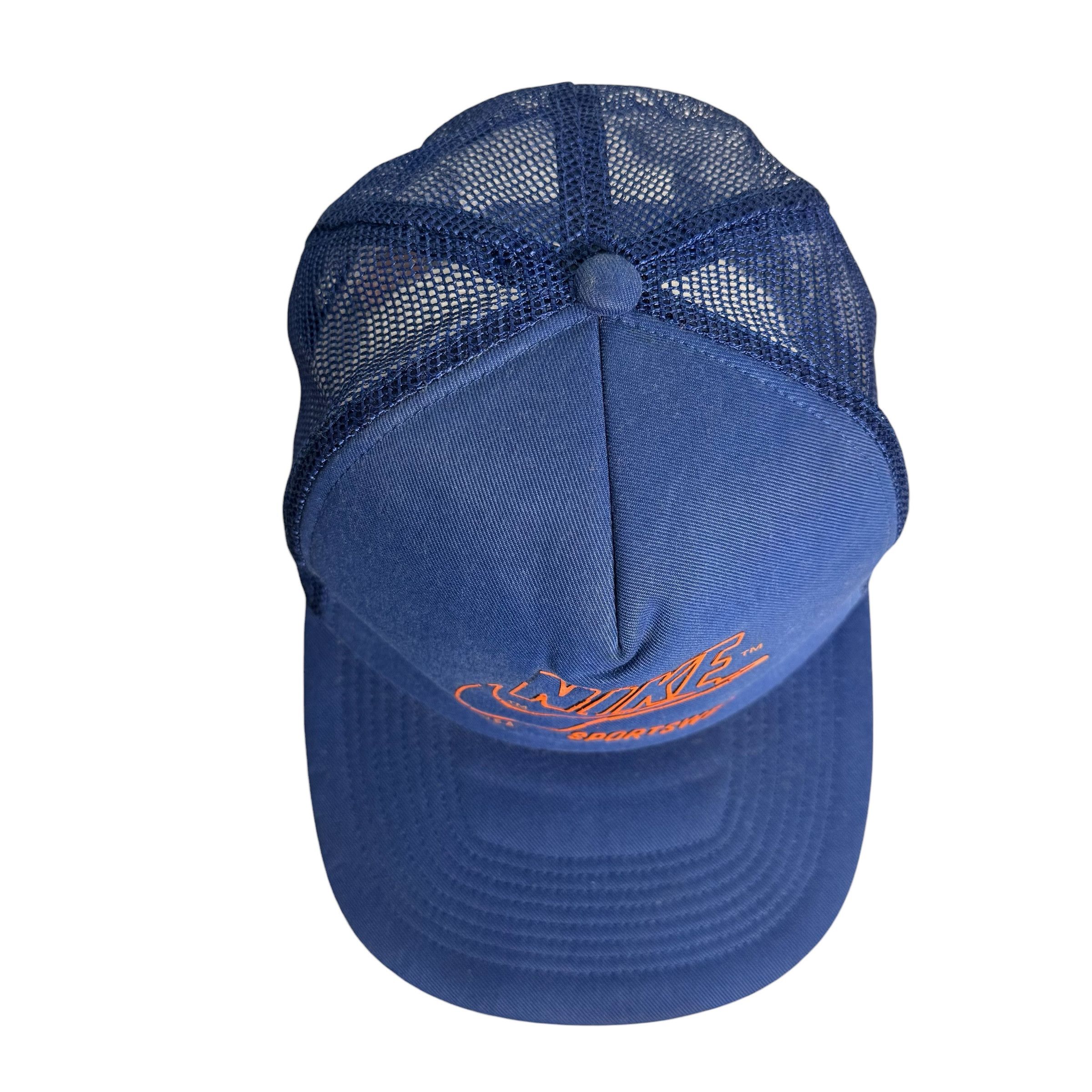 Nike 🔥RARE🔥Vintage Nike Swoosh Trucker Hat Cap Size ONE SIZE - 4 Thumbnail