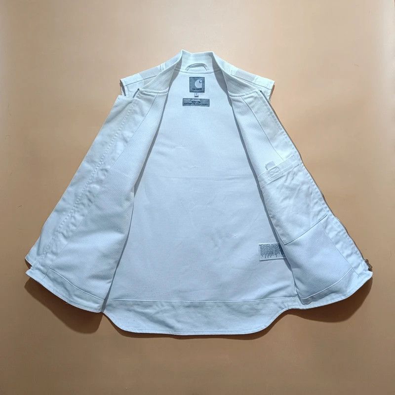 Carhartt WIP x Slam Jam SJ Reflective Vest White Mens S