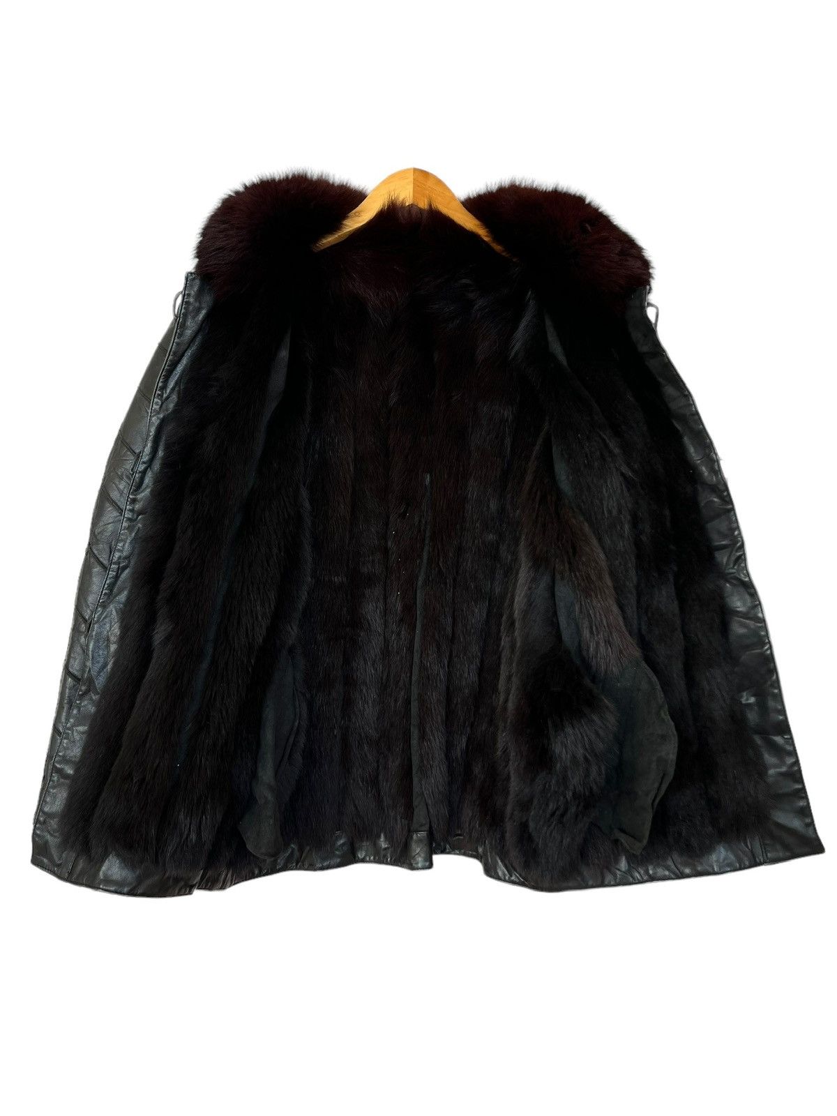 Vintage Japanese Leather Mohair Black Fur Leather Jacket Size US L / EU 52-54 / 3 - 6 Thumbnail