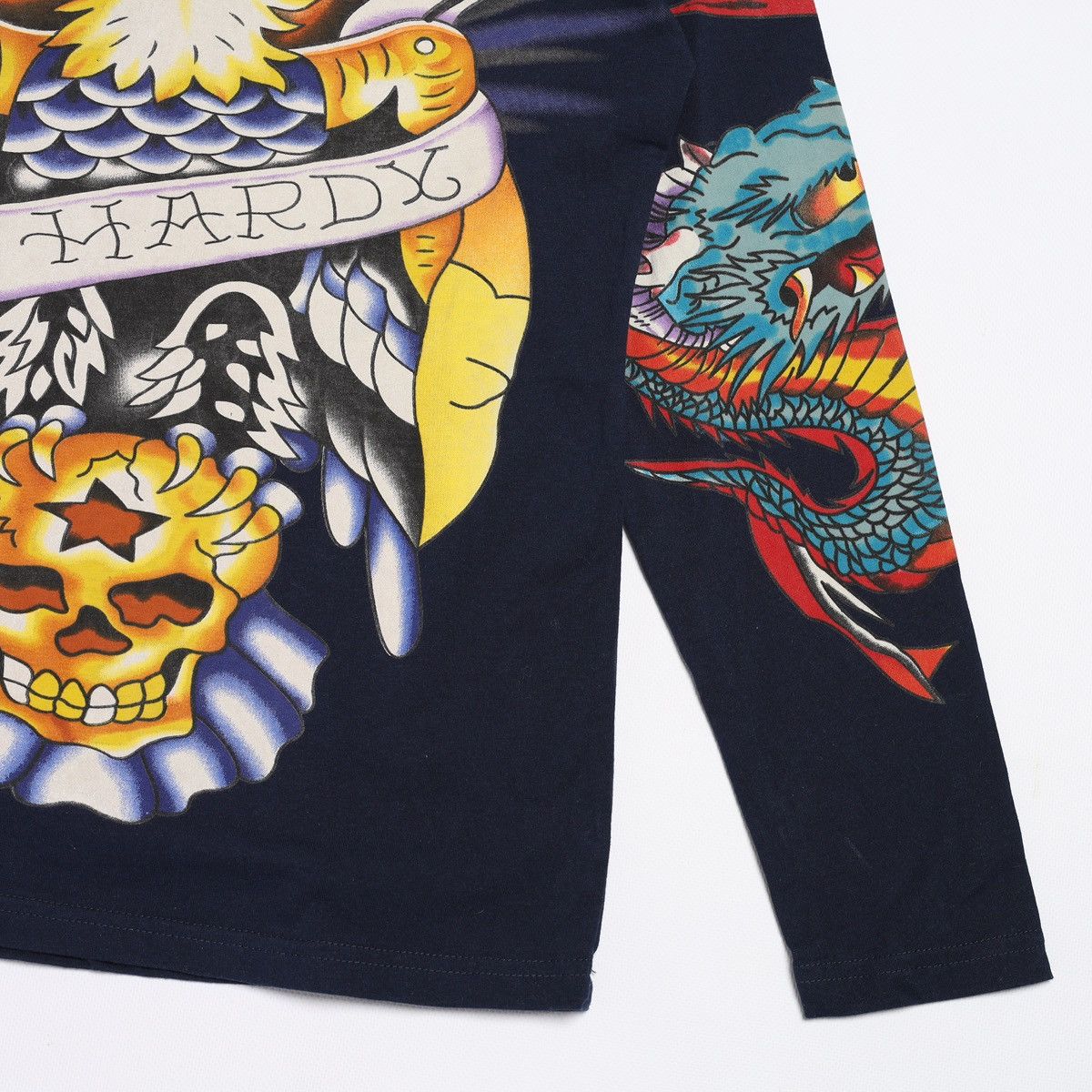 Ed Hardy Ed Hardy Christian Audigier Tattoo Overprinted Longsleeve Size L / US 10 / IT 46 - 8 Thumbnail
