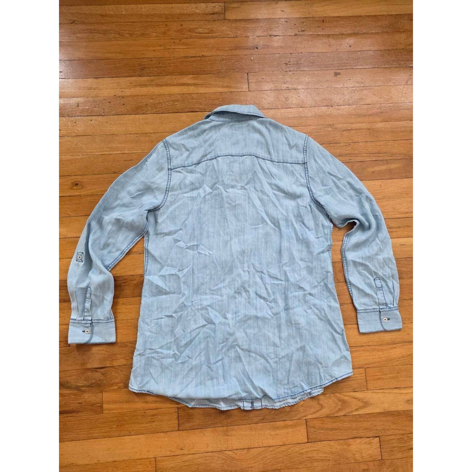 Orvis Orvis Heavy Denim Button Shirt Light Blue Sz 14 A001632 Size US L / EU 52-54 / 3 - 4 Thumbnail