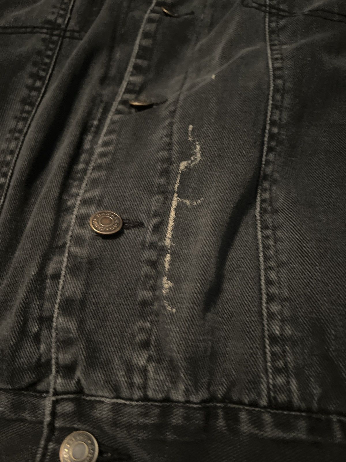 Vintage Gray Denim Jacket | Grailed