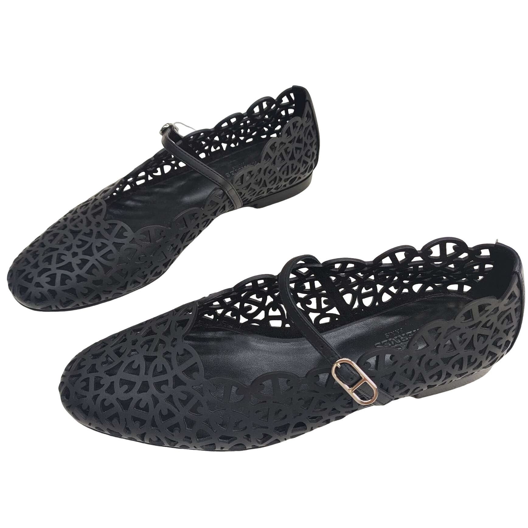 Hermes Hermès Cutout Ballet Flats Size 38 Size US 8 / IT 38 - 1 Thumbnail