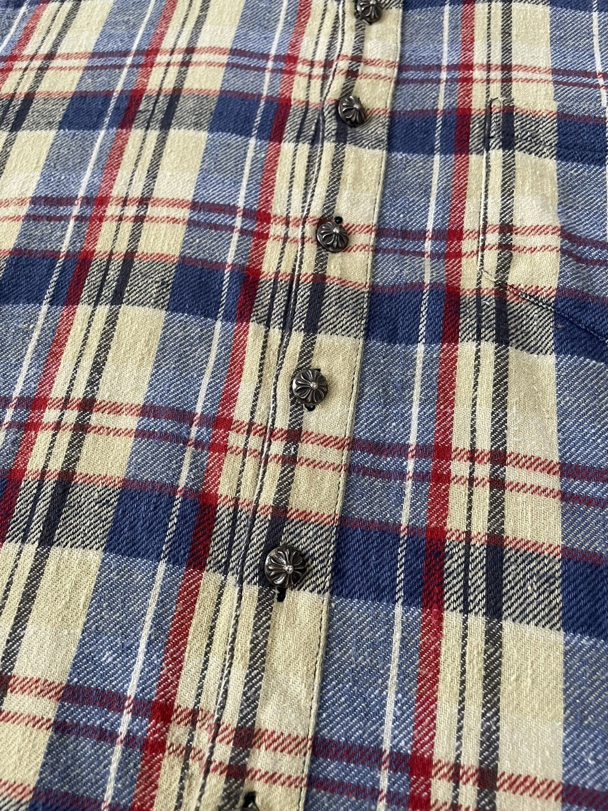 Chrome Hearts Chrome Hearts Leather Patched Flannel Size US M / EU 48-50 / 2 - 5 Thumbnail