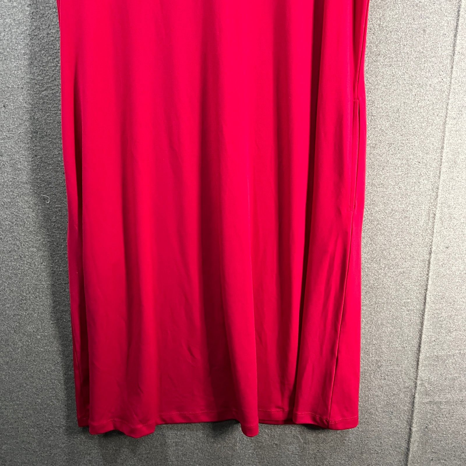 Other Susan Graver Liquid Knit Cap Sleeve Dress Sweet Raspberry Size S / US 4 / IT 40 - 6 Thumbnail