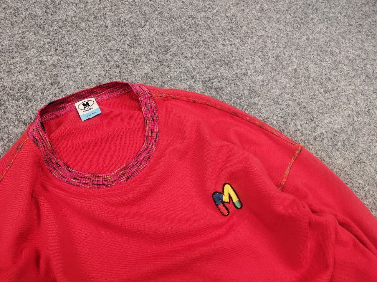 Missoni Missoni Design Minimalist Collection Red Crewneck Sweatshirt Size M / US 6-8 / IT 42-44 - 7 Thumbnail