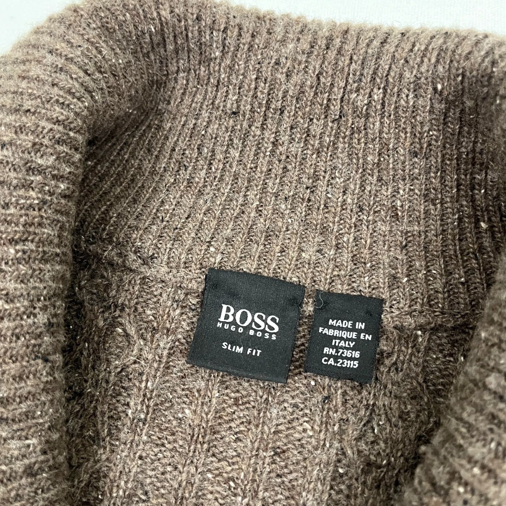 Hugo Boss Hugo Boss Sweater Mens XL Slim Fit Wool Silk Anogra Shawl Collar Pullover Preppy Size US XL / EU 56 / 4 - 2 Thumbnail