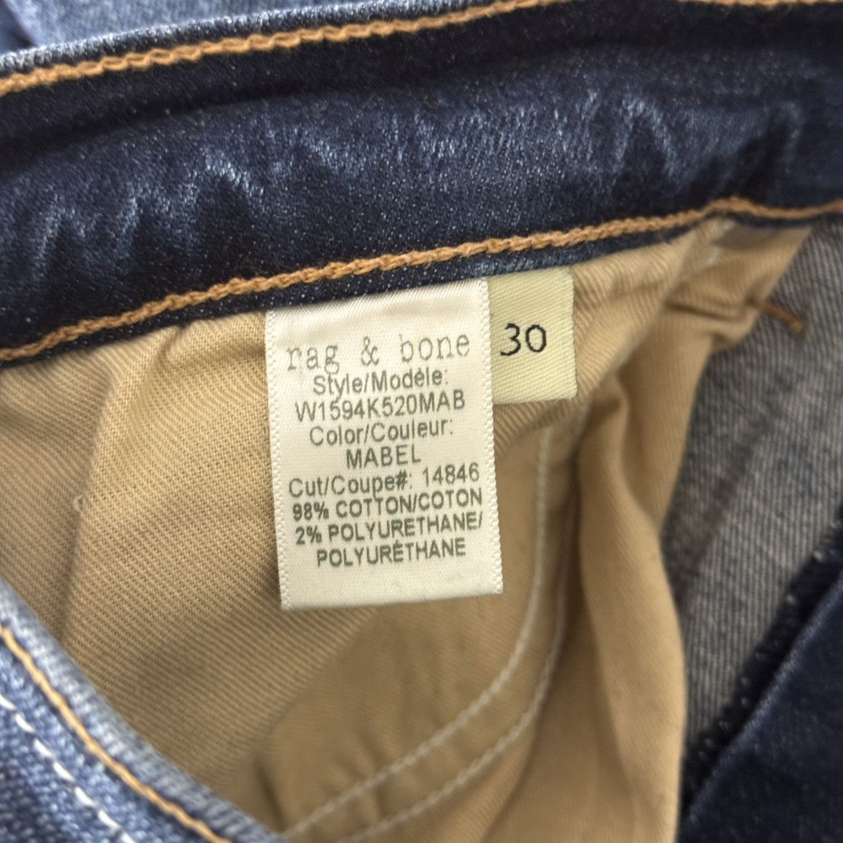 Rag & Bone RAG & BONE Mabel Wash High Rise 10” Crop Flare Jeans Size 30" / US 8 / IT 44 - 11 Thumbnail
