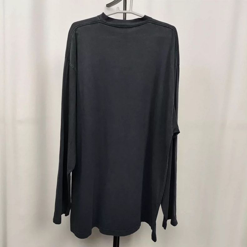 Balenciaga Balenciaga Cotton long sleeves in black and grey Size US L / EU 52-54 / 3 - 2 Thumbnail