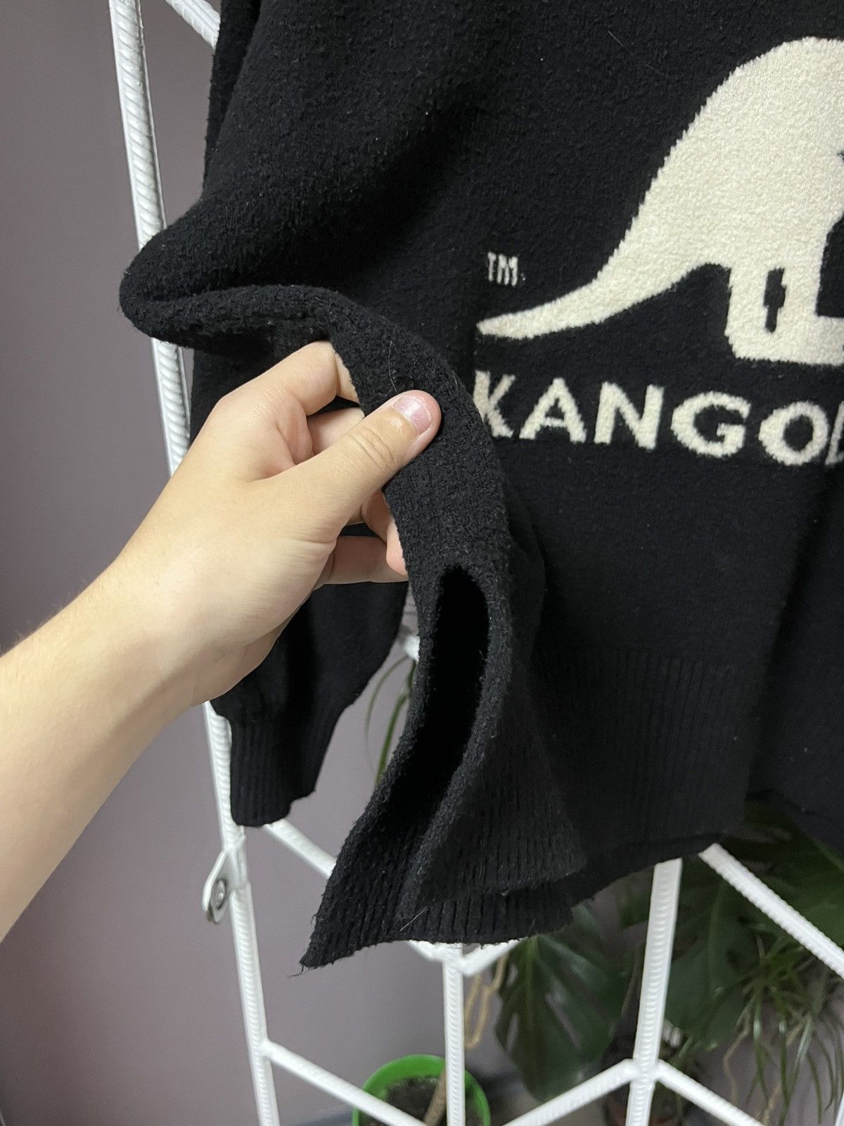 Japanese Brand × Kangol Rare Kangol H&M Knitted Big Logo Sweater Size US M / EU 48-50 / 2 - 5 Thumbnail