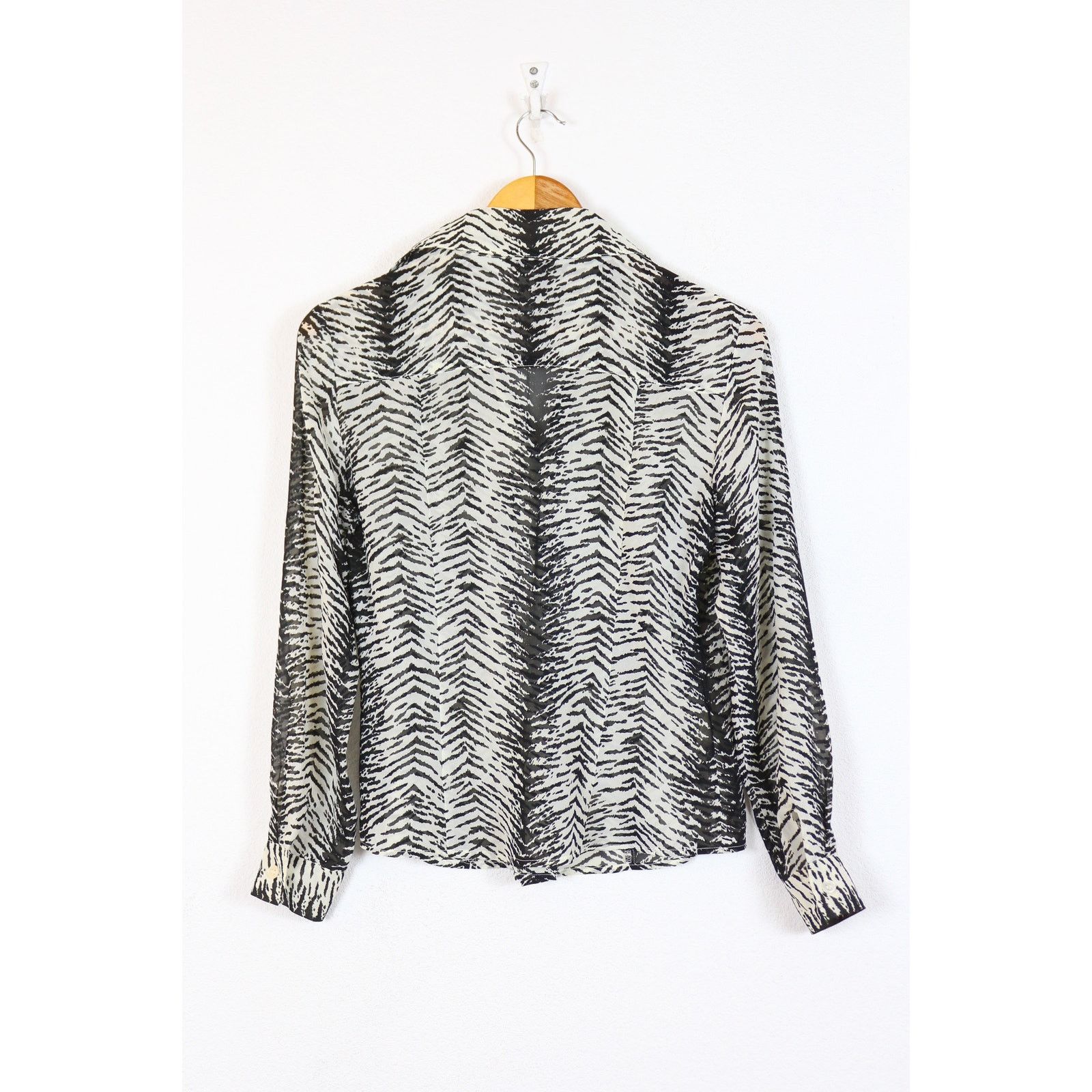 Valentino VAL by Valentino Zebra Printed Shirt Blouse IT 38 Size XS / US 0-2 / IT 36-38 - 6 Thumbnail