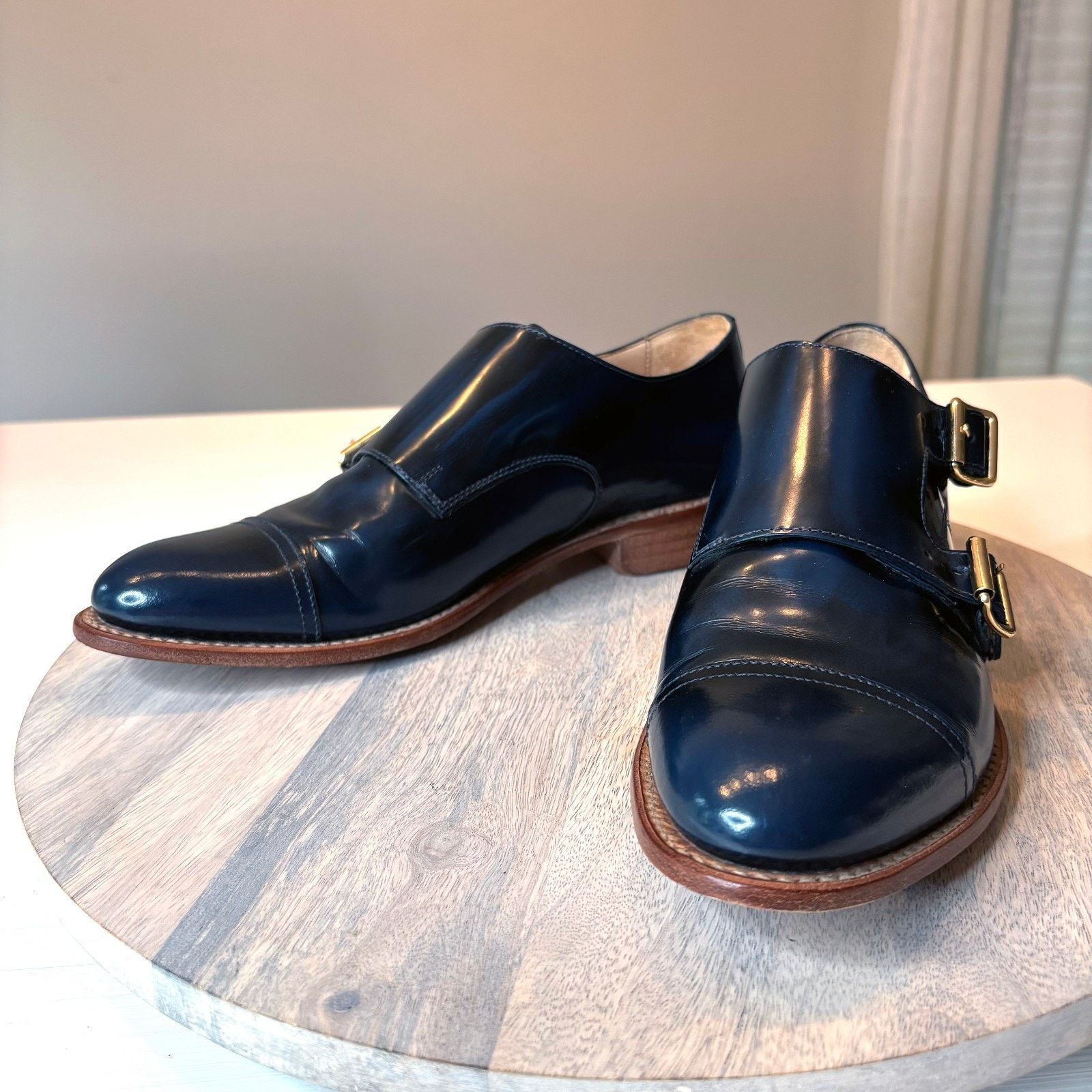 Kendra Scott Angela Scott Mr. Colin Double Monk Strap Shoes US Size 10 Size US 10 / IT 40 - 3 Thumbnail