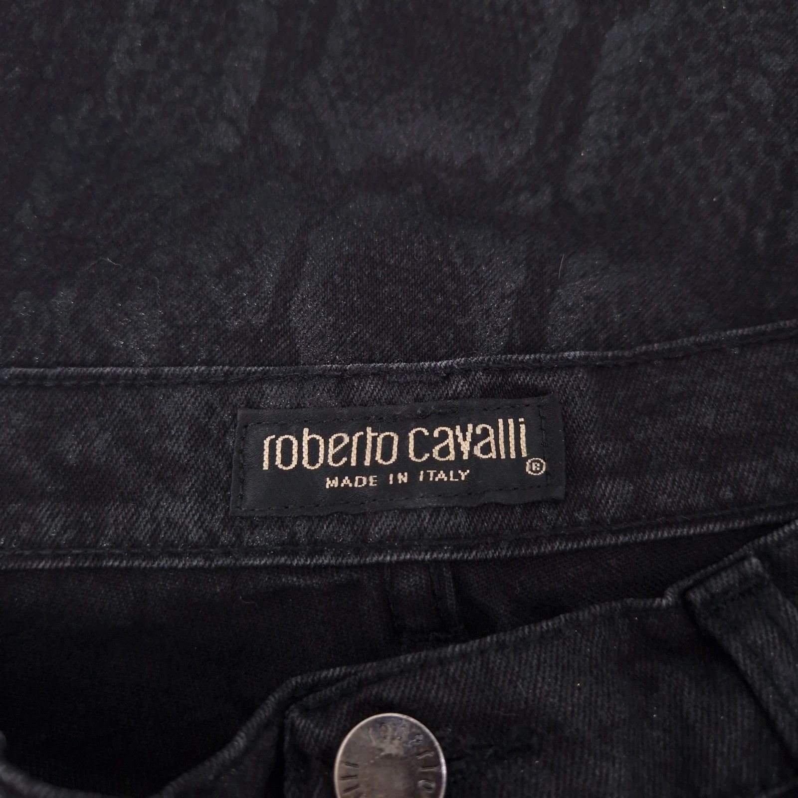 Roberto Cavalli Vintage Cavalli Python Glitter Jeans Size 29" - 4 Thumbnail