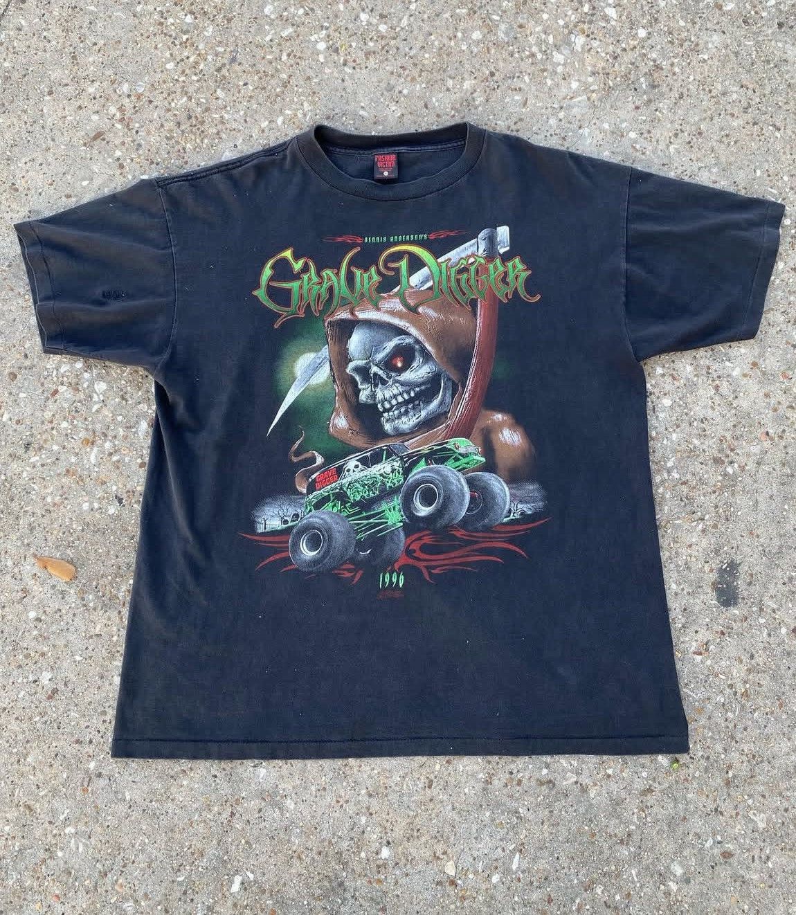 Vtg 1996 Fashion Victim Dennis Anderson Grave Digger