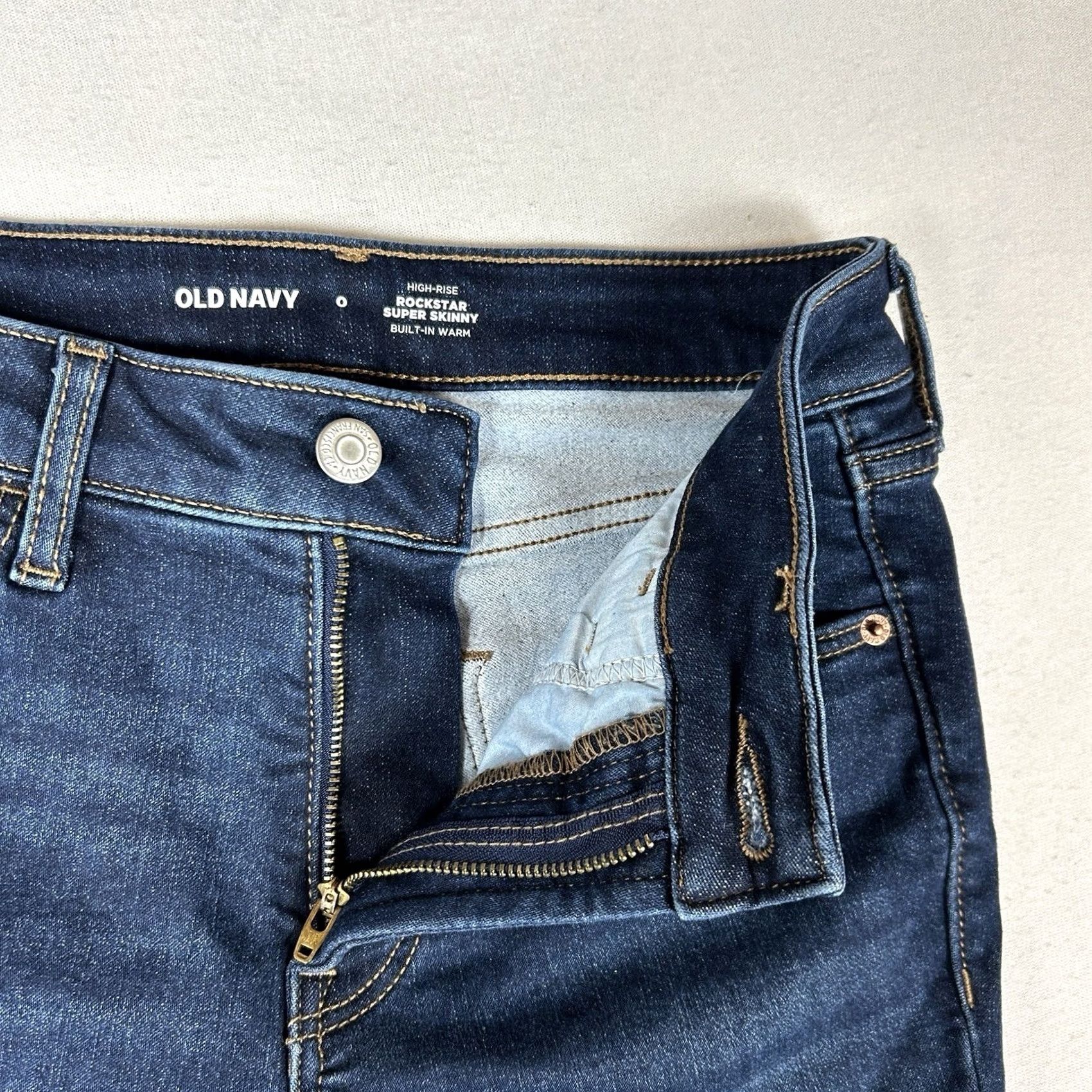 Old Navy Old Navy Jeans Women's 0 High Rise Skinny 5-Pocket Denim Blue Pockets Stretch Size 25" / US 0 / IT 36 - 5 Thumbnail