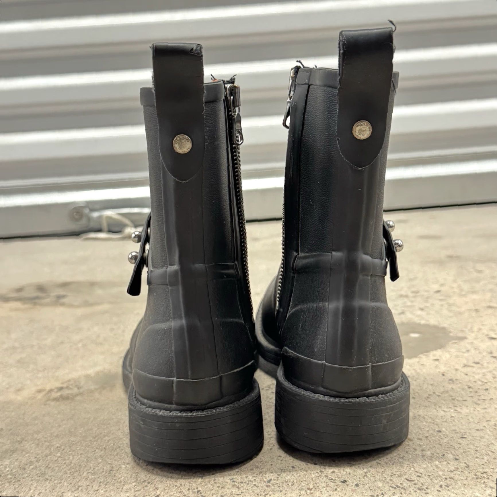 Rag & Bone Rag & Bone Moto Rain Boots Black Rubber Size 36 Size US 6 / IT 36 - 3 Thumbnail