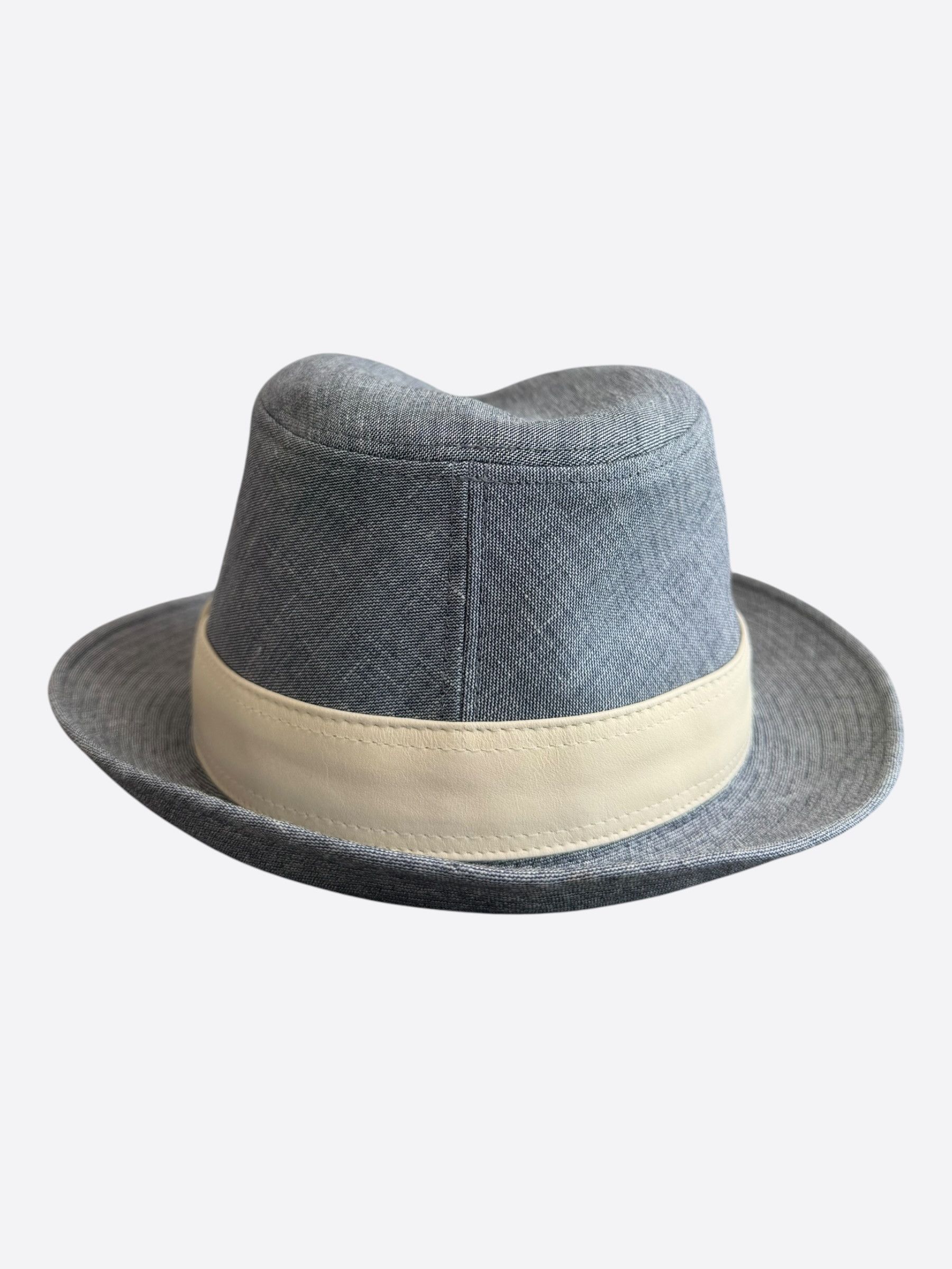 Hermes Hermes Grey & Beige Fedora Size ONE SIZE - 3 Thumbnail