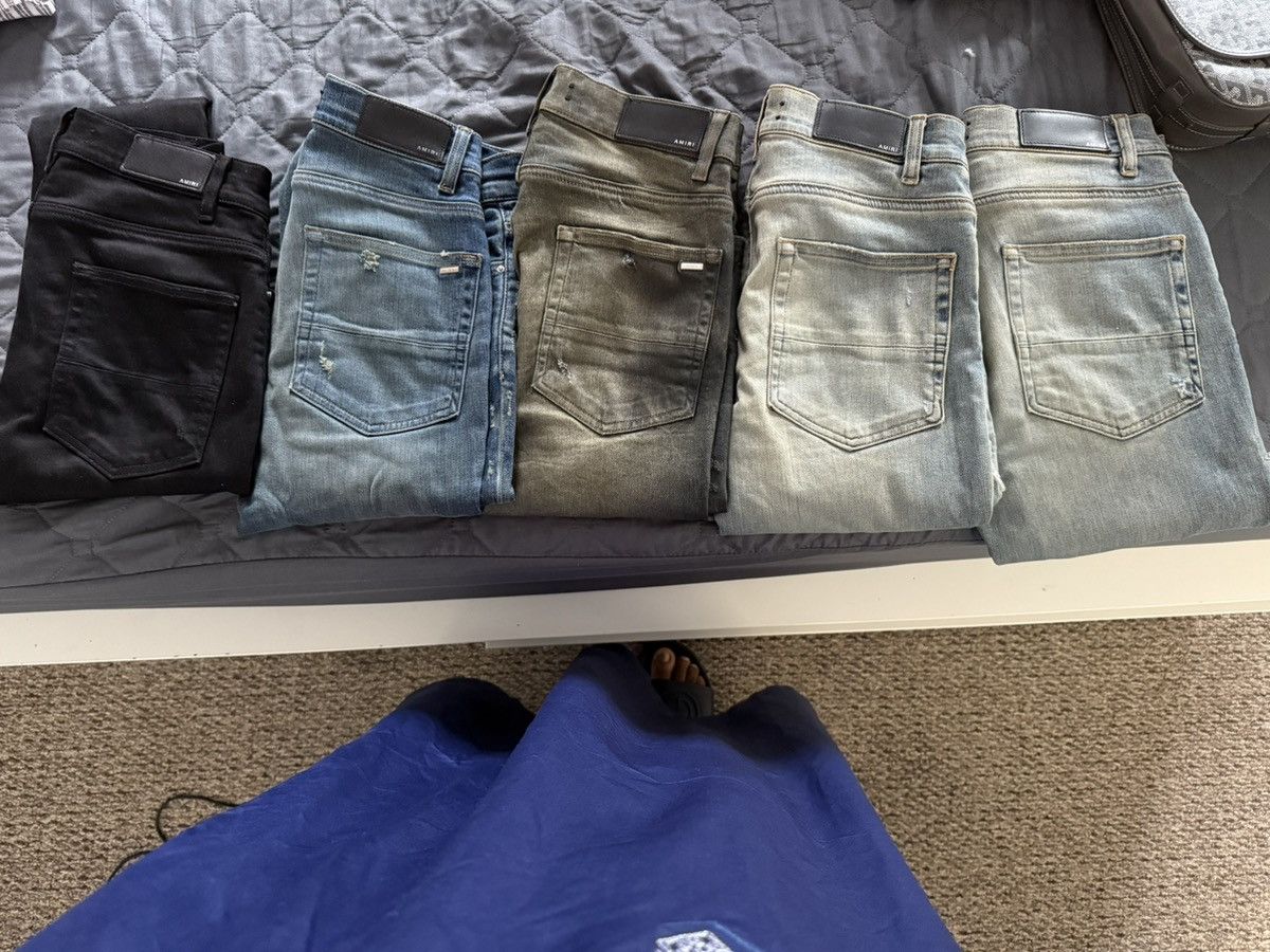 Amiri MX1 JEAN IN ITALIAN STRETCH DENIM Size US 29 - 17 Thumbnail
