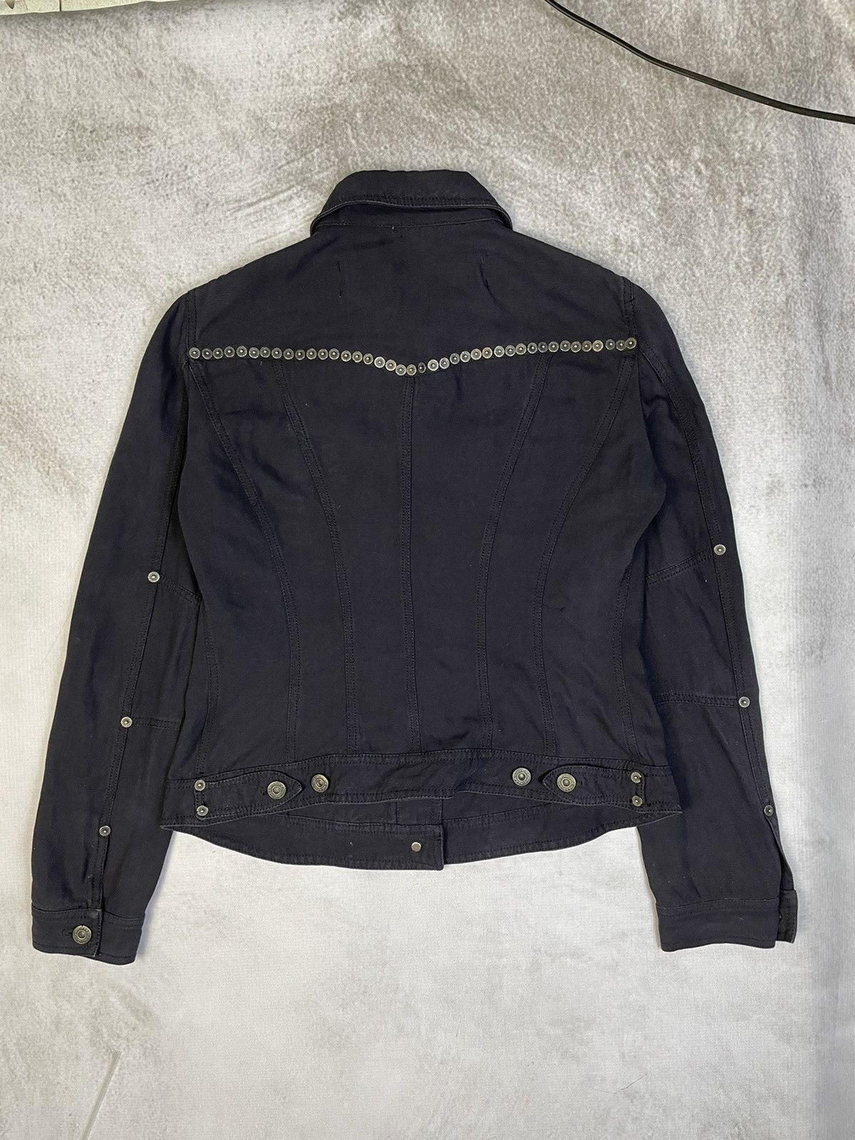 Moschino 1990s Moschino Cheap and Chic Riveted Canvas Jacket Size M / US 6-8 / IT 42-44 - 9 Thumbnail