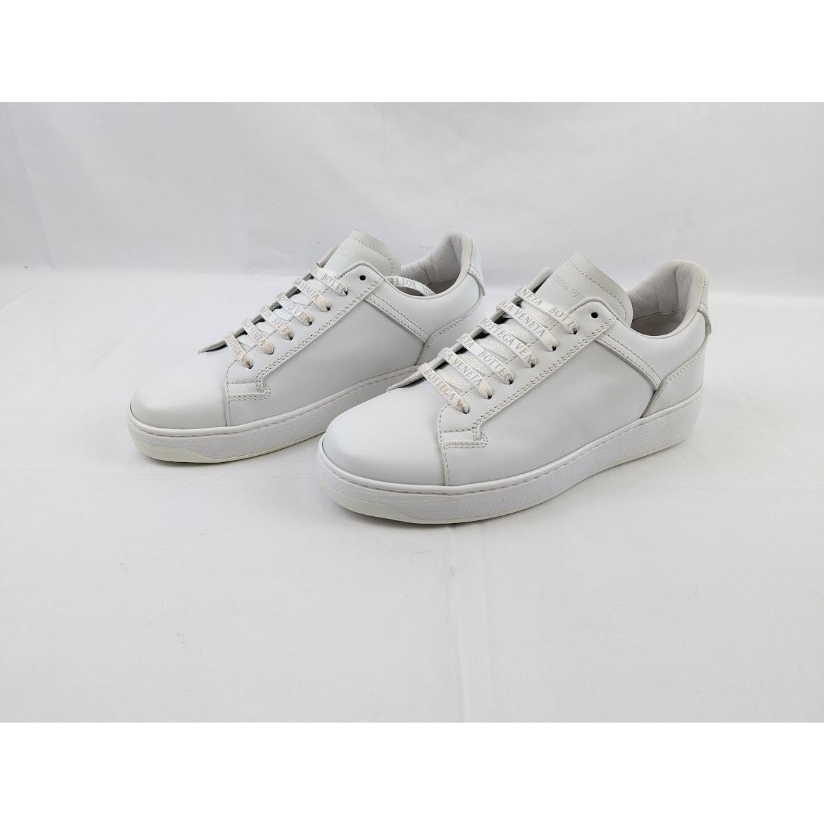 Bottega Veneta o1rshd1 Bolt Calf Sneaker Pelle S.GOMM in Optic White Size US 8 / EU 41 - 13 Thumbnail
