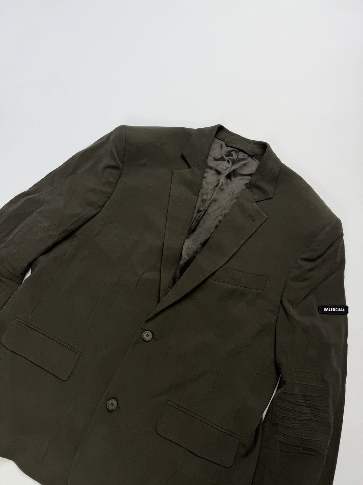 Balenciaga Balenciaga Oversized Wardrobe Stretch Fluid Tailored Blazer Size 40S - 3 Thumbnail