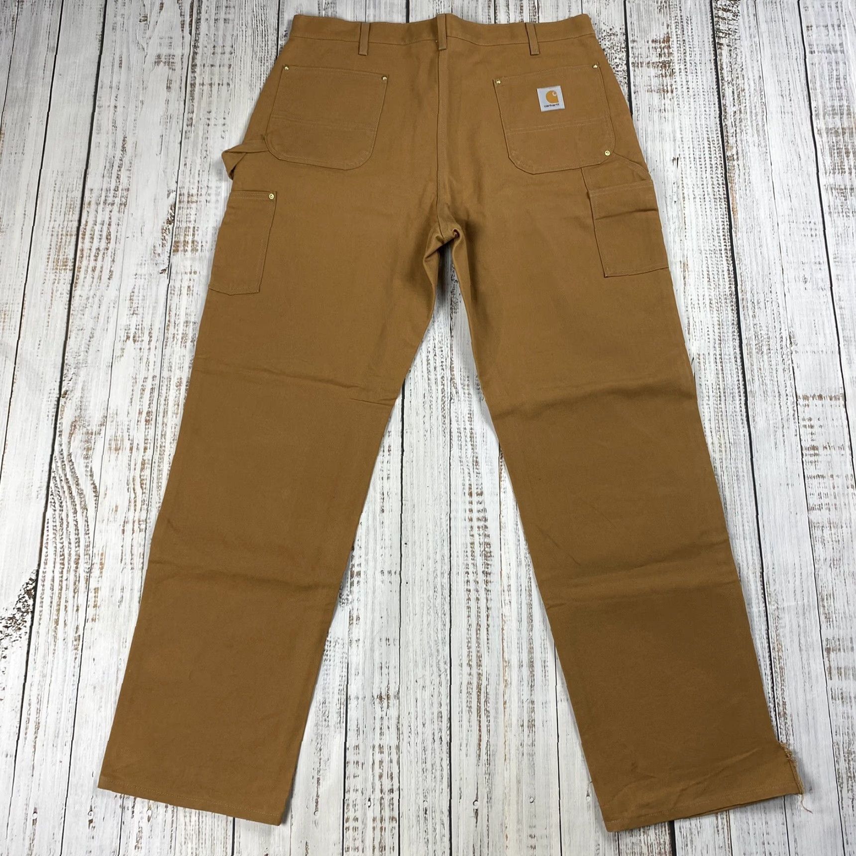 Carhartt VINTAGE Carhartt Men's Double Knee Canvas Pants 40x34 Brown Workwear USA UNION Size US 40 / EU 56 - 7 Thumbnail
