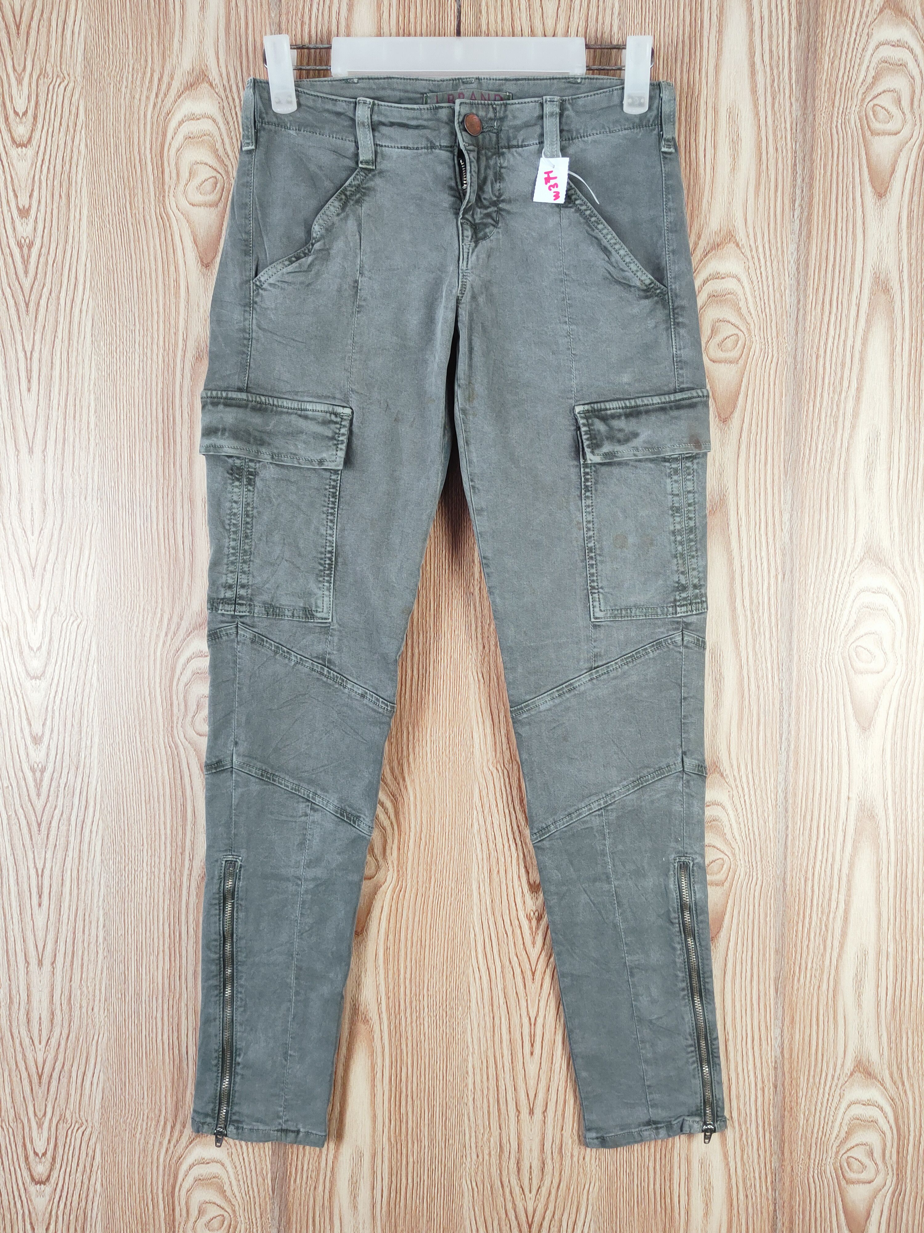 Japanese Brand J Brand Green Multipocket Tactical Cargo Pants #W371 Size 25" / US 0 / IT 36 - 1 Thumbnail