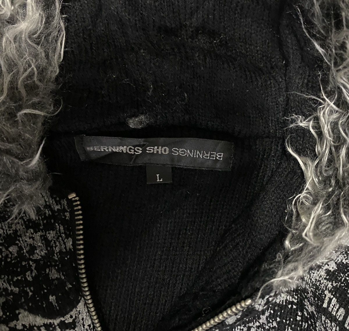 BERNINGS SHO Very Rare Vintage Brand Bernings Sho Fur Hoodie Jacket 2000s Size US L / EU 52-54 / 3 - 9 Thumbnail