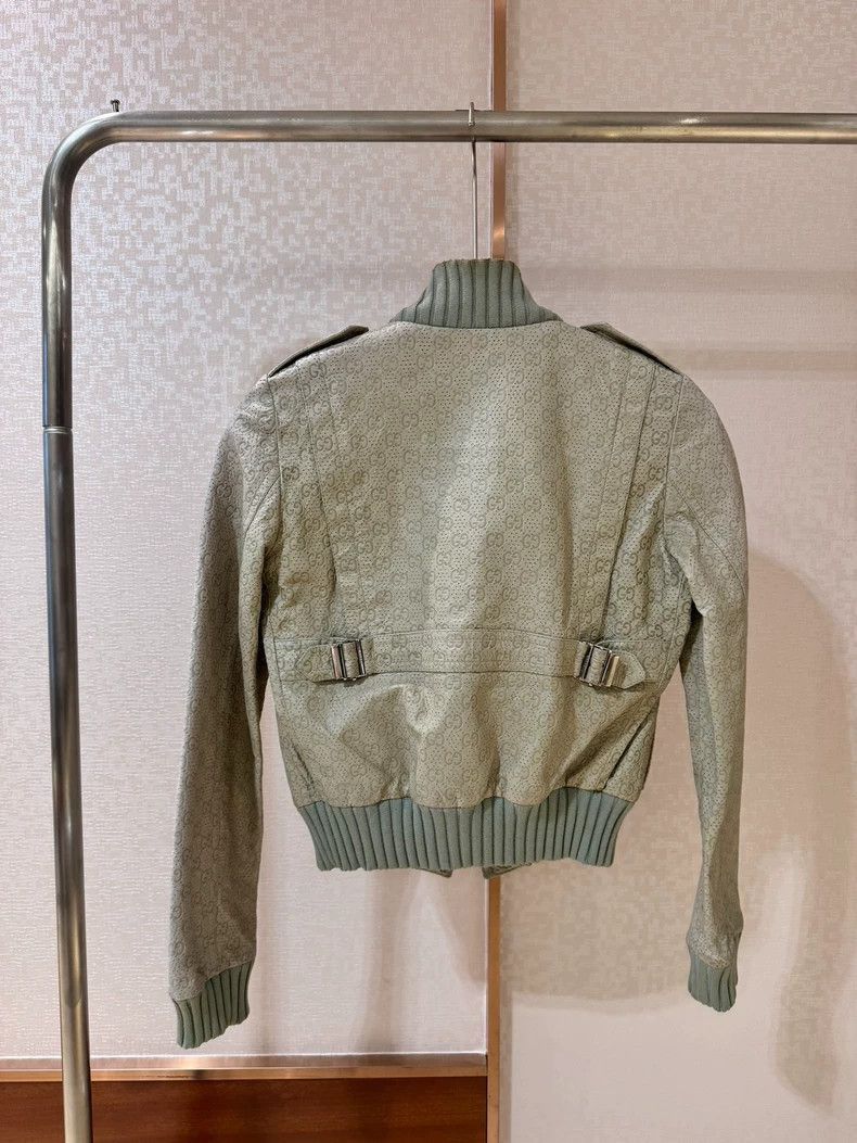 Gucci Gucci Logo Leather Jacket in Good Condition-2506 Size US M / EU 48-50 / 2 - 2 Thumbnail