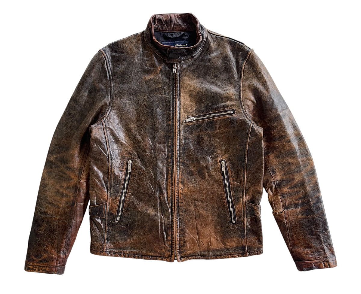 Japanese Brand Cafe Racer Biker Buffalo Leather Jacket Size US M / EU 48-50 / 2 - 2 Thumbnail