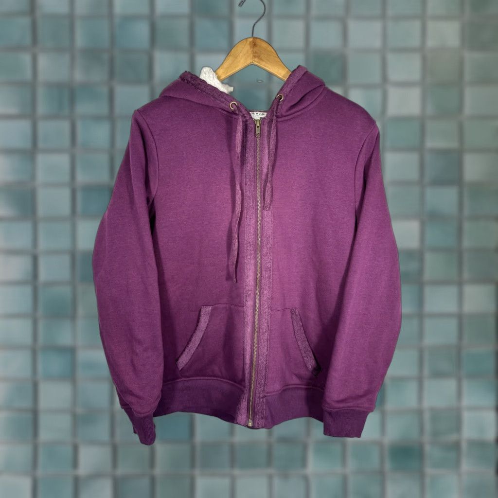 Orvis Orvis Purple Hoodie Jacket M Fleece/Sherpa Lined Full Zip Hooded Pockets Women Size M / US 6-8 / IT 42-44 - 1 Thumbnail