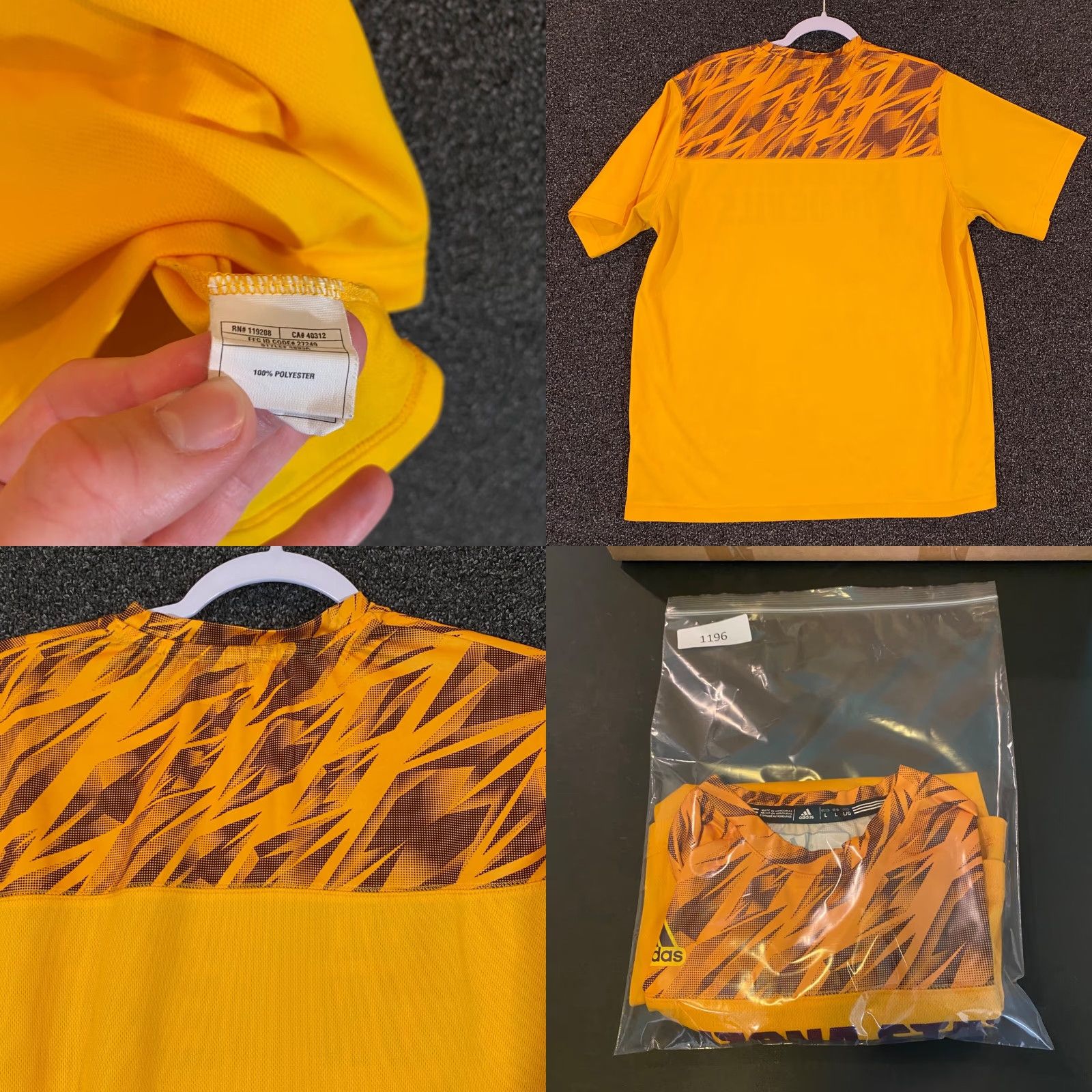 Adidas Adidas Shirt Mens Large Yellow Arizona State Sun Devils Tee S/S College Size US L / EU 52-54 / 3 - 8 Thumbnail