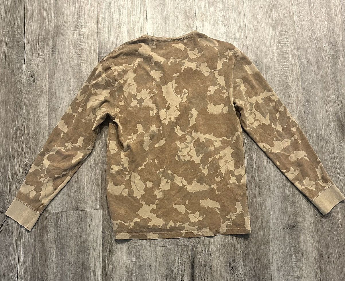RRL Ralph Lauren Double Ralph Lauren RRL Camo Vintage Quarter Button T Shirt Size US M / EU 48-50 / 2 - 2 Thumbnail