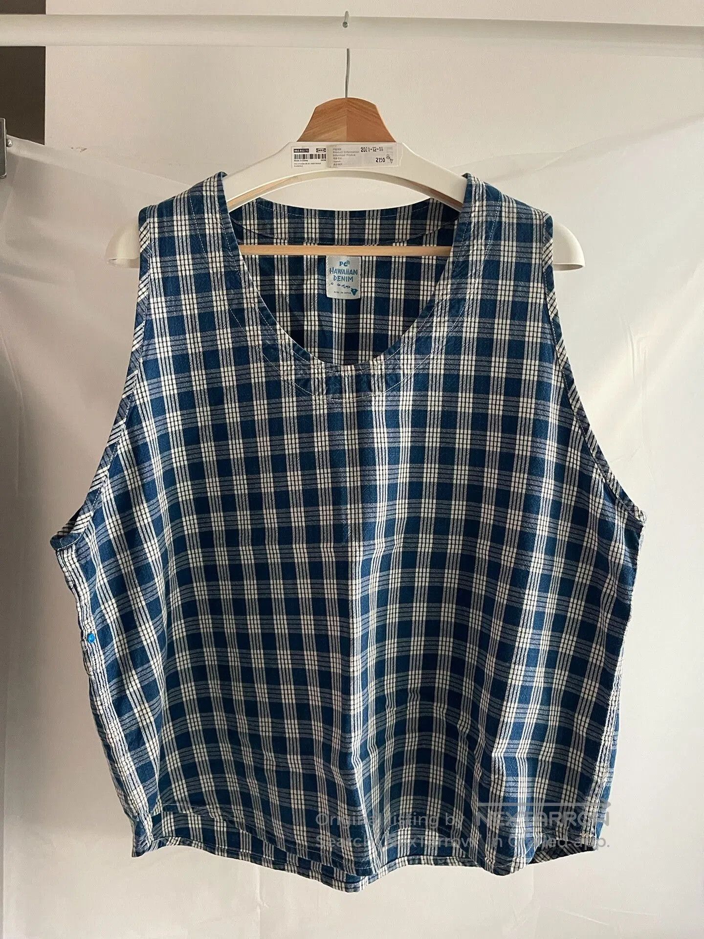 Porter Classic porter classic blue checkered vest. Size US S / EU 44-46 / 1 - 1 Thumbnail